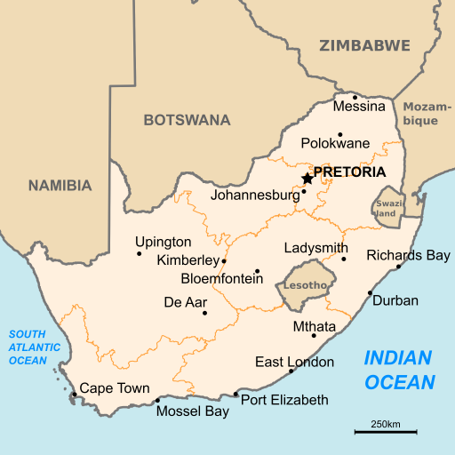 Map of South Africa